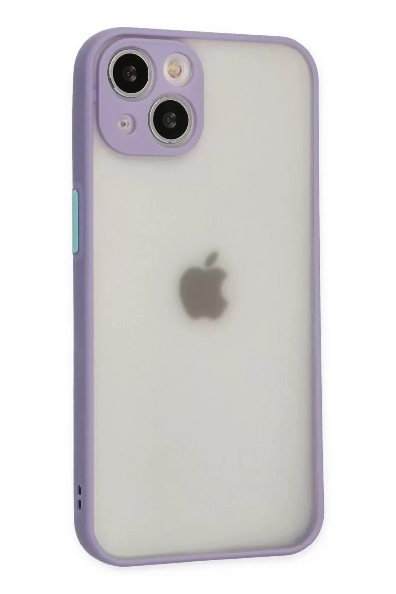 Newface Apple iPhone 15 Plus Kılıf Montreal Silikon Kapak - Mor