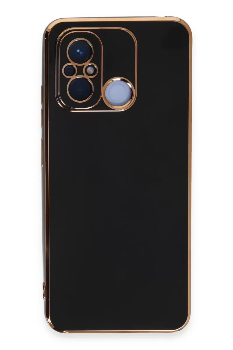 Newface Xiaomi Redmi 12C Kılıf Volet Silikon - Siyah