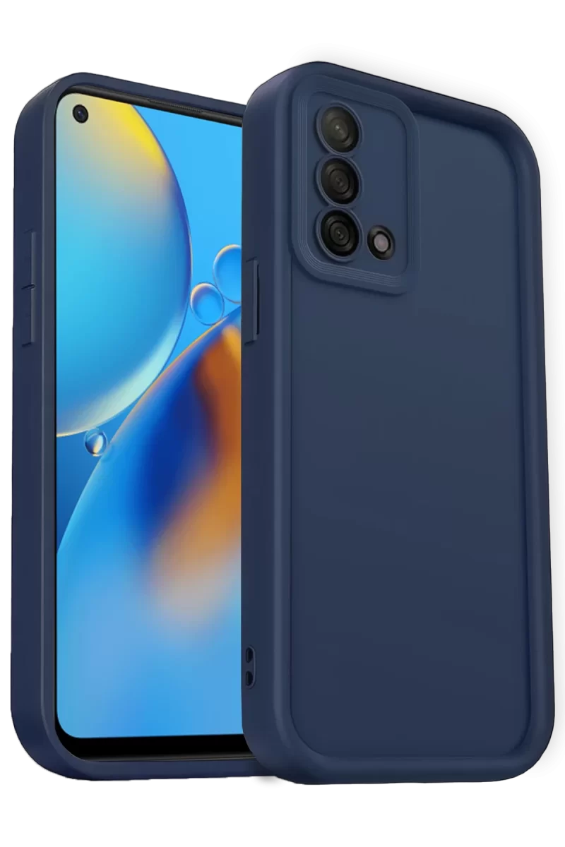 Newface Oppo A74 4G Kılıf Viera Silikon - Lacivert