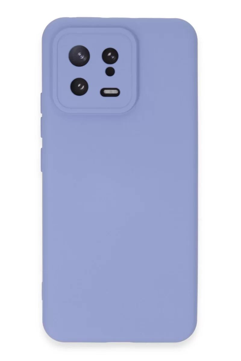 Newface Xiaomi Mi 13 Kılıf Nano içi Kadife Silikon - Lila