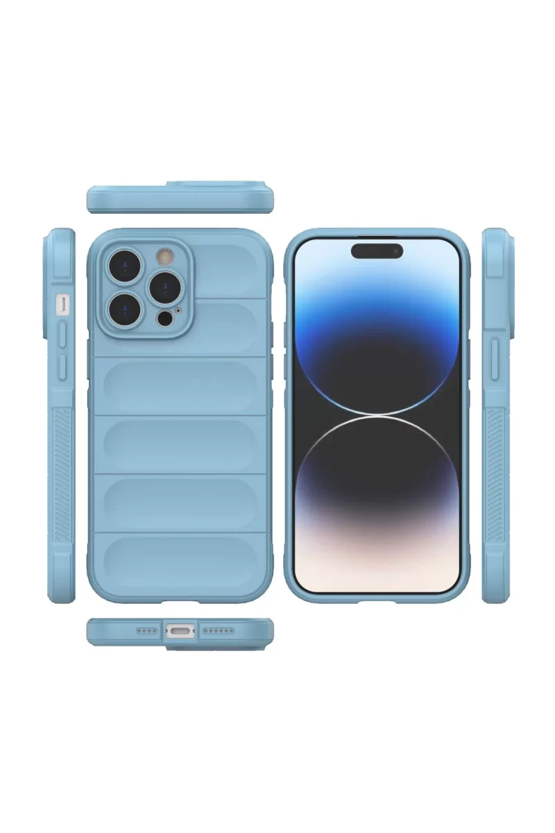 Newface Apple iPhone 15 Pro Kılıf Optimum Silikon - Sky Blue