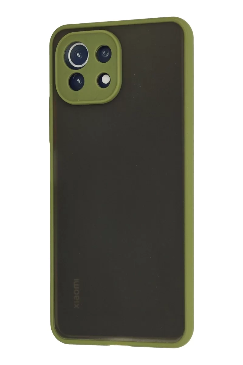 Newface Xiaomi Mİ 11 Lite Kılıf Montreal Silikon Kapak - Açık Yeşil