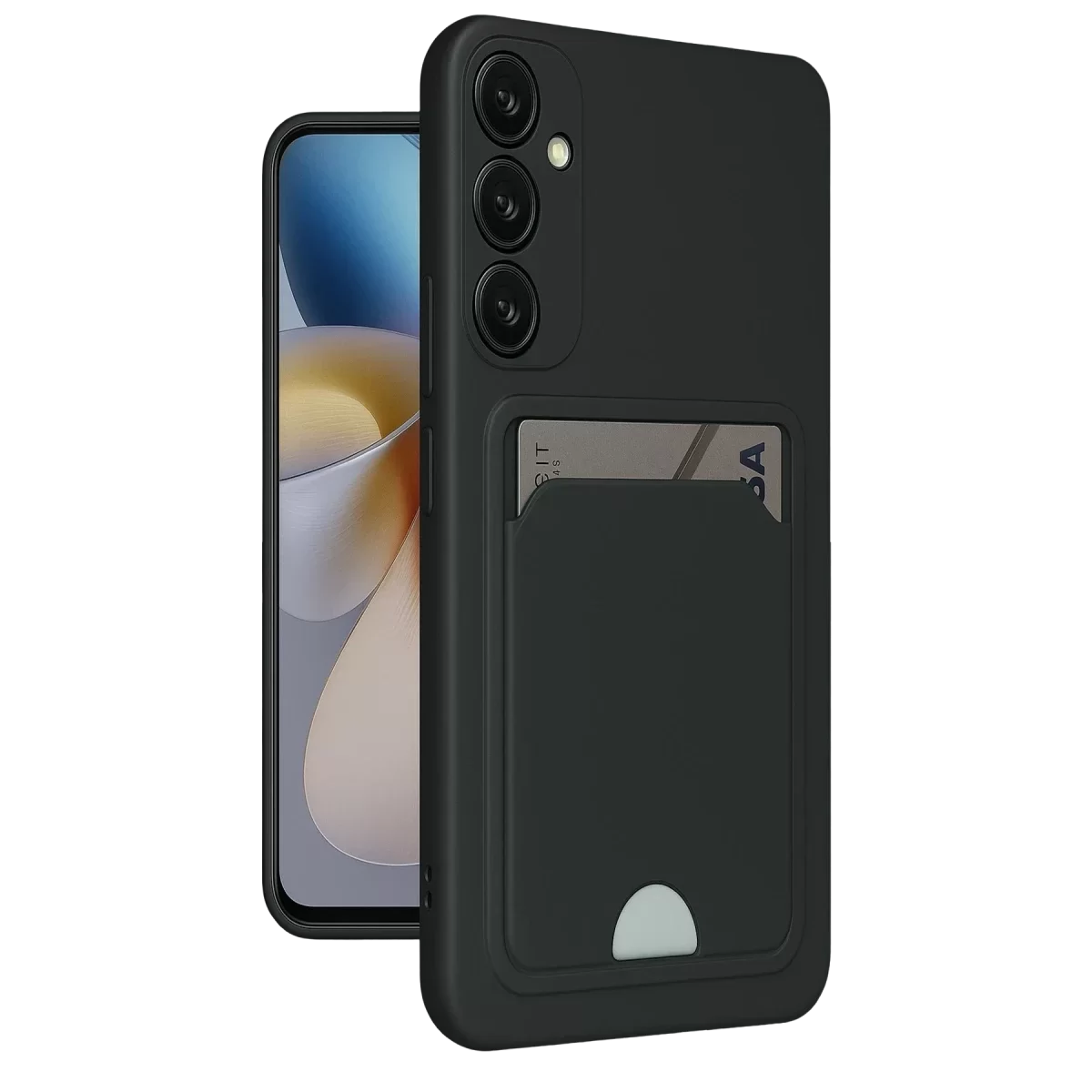 Newface Samsung Galaxy M15 Kelvin Kartvizitli Silikon - Siyah