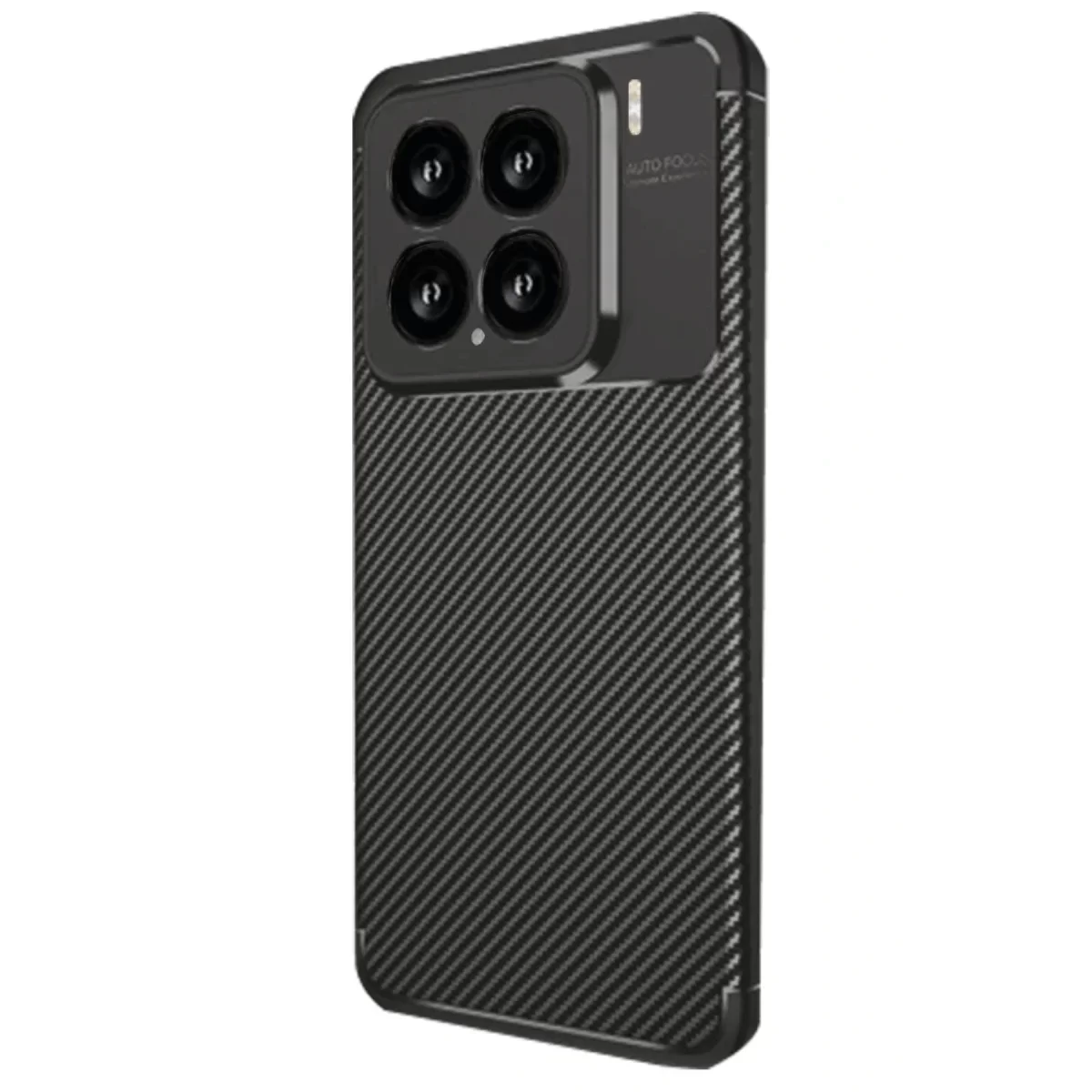 Newface Xiaomi Mi 15 Kılıf Auto Focus Karbon Kapak - Siyah