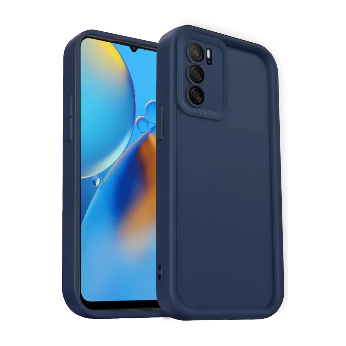 Newface Oppo A16 Kılıf Viera Silikon - Lacivert