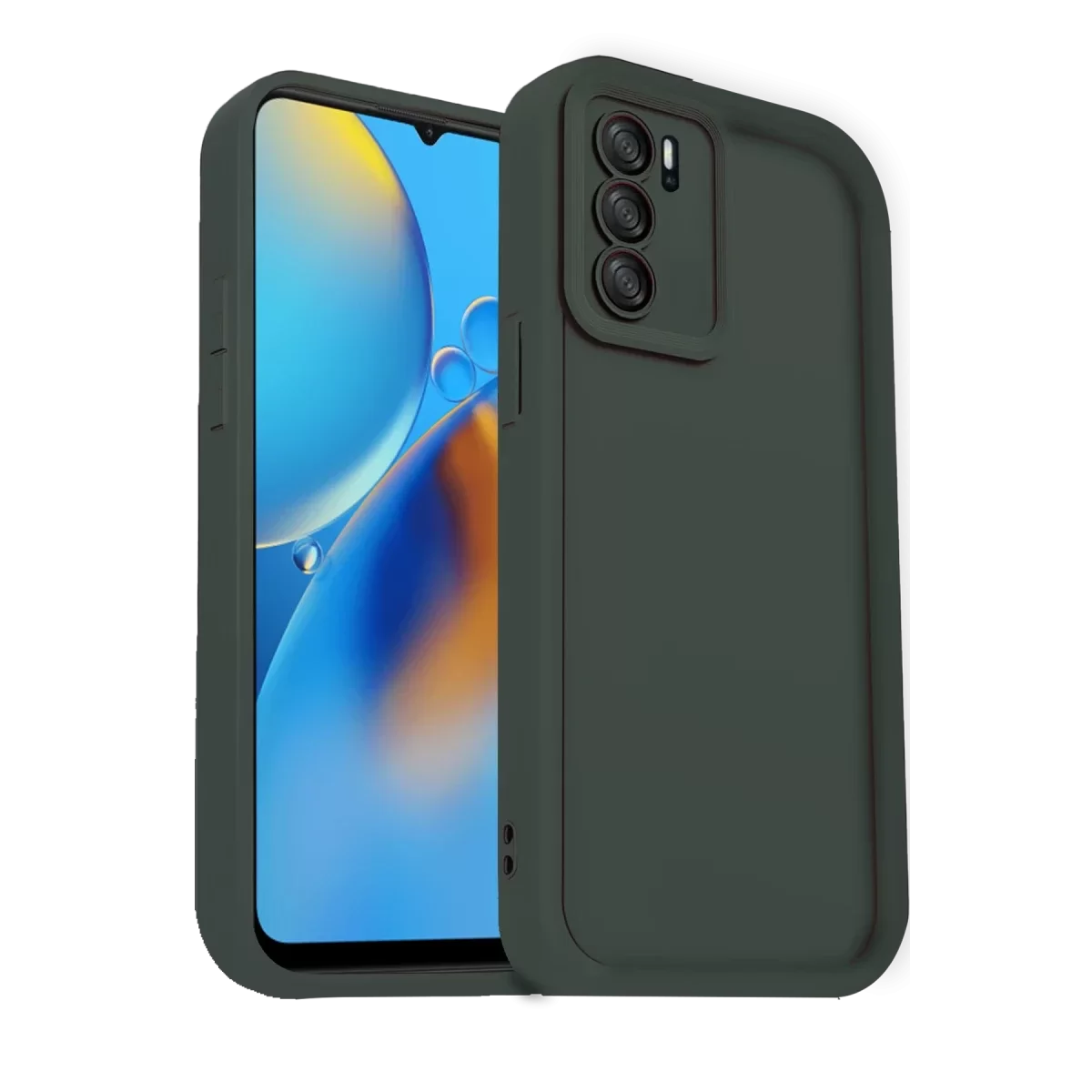 Newface Oppo A16 Kılıf Viera Silikon - Koyu Yeşil