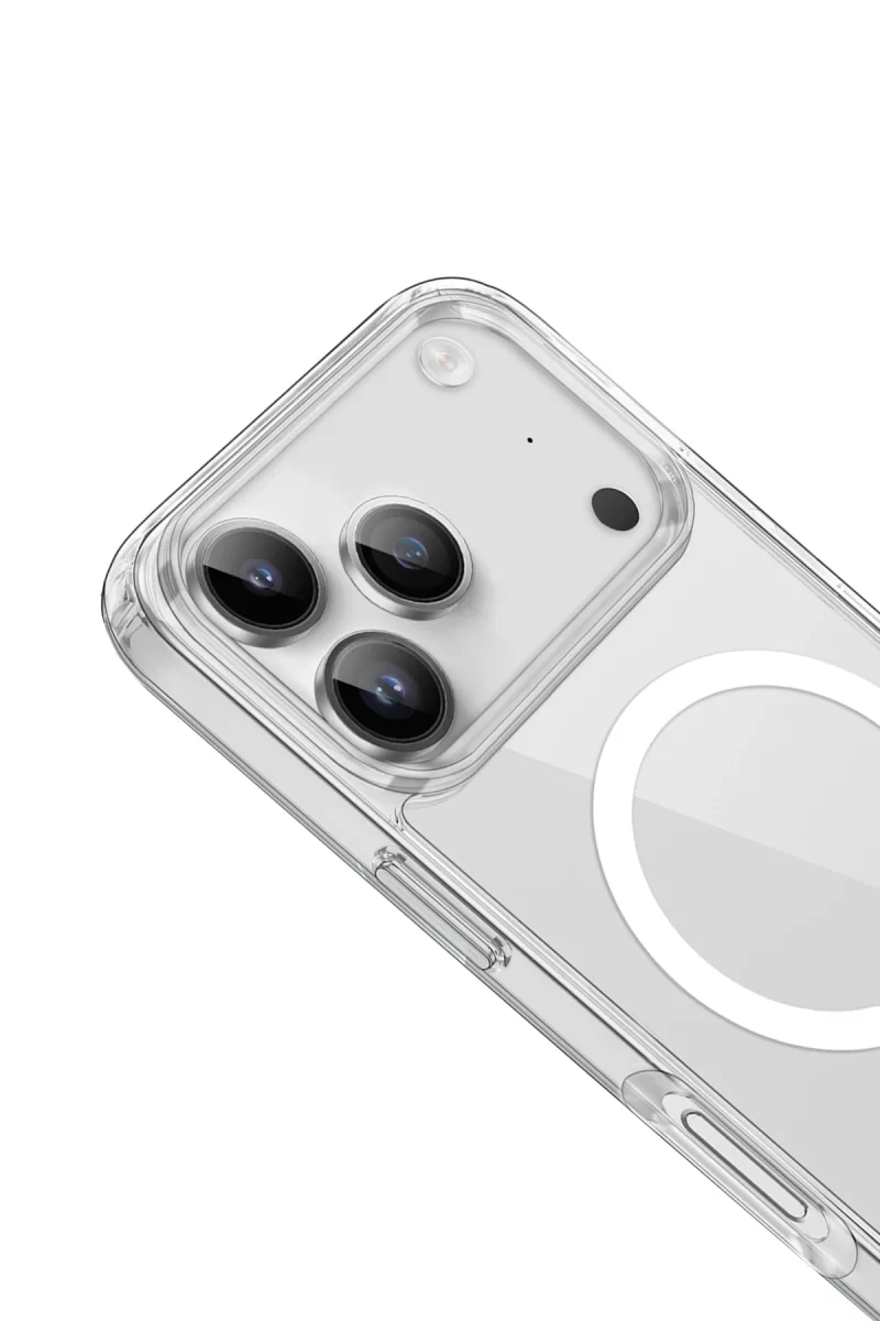Newface Apple iPhone 17 Pro Max Kılıf Pc Real Magsafe Kapak - Şeffaf