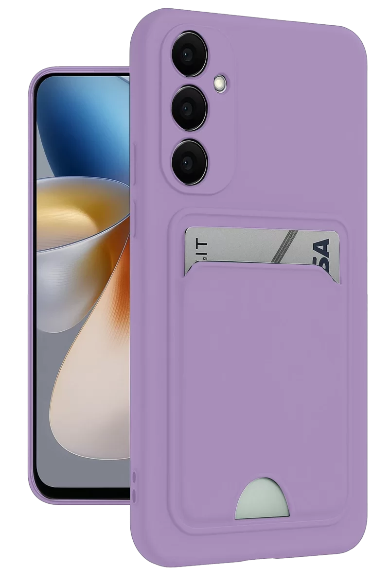 Newface Samsung Galaxy S24 Plus Kelvin Kartvizitli Silikon - Lila