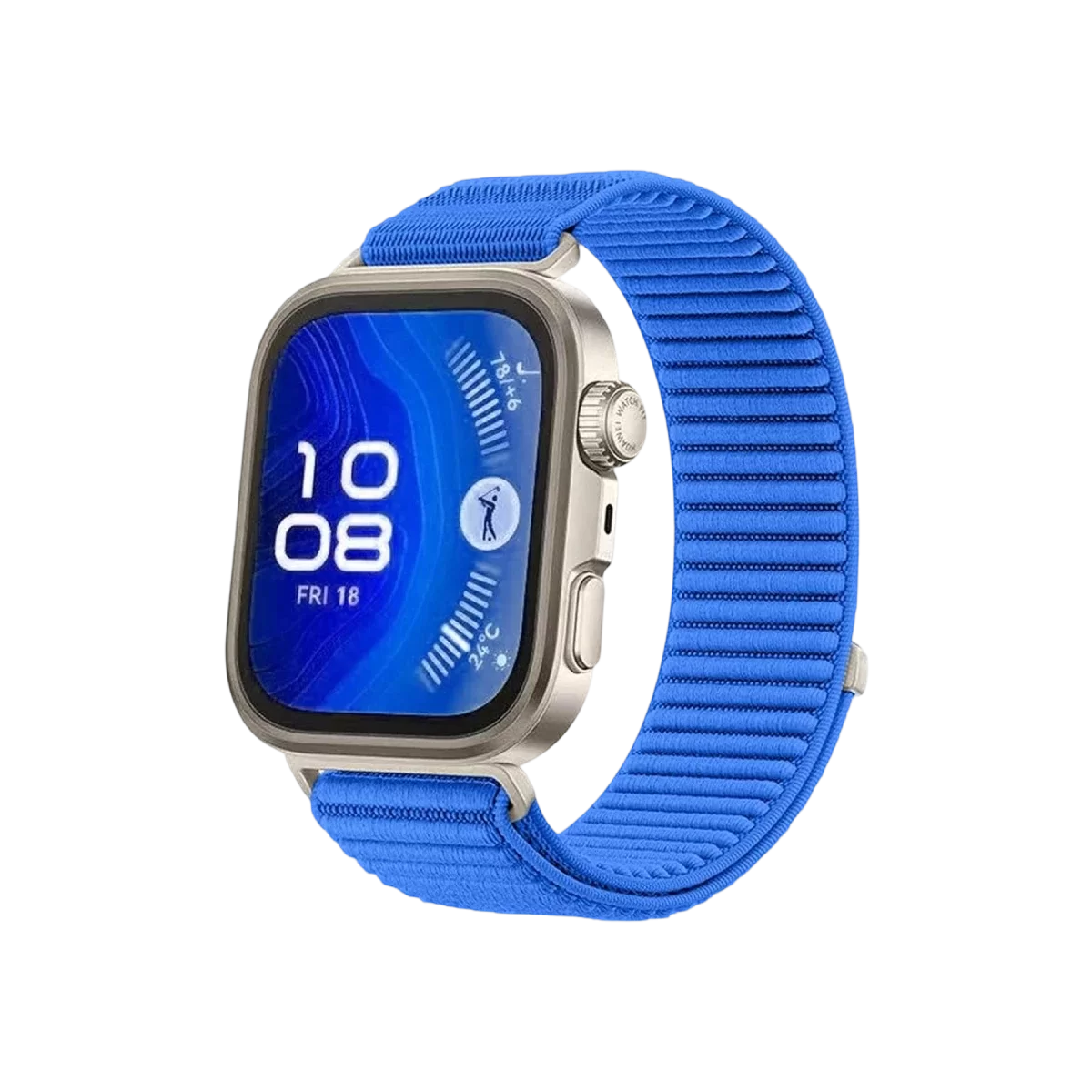 Newface Huawei Fit 4 Braid Kordon - Mavi