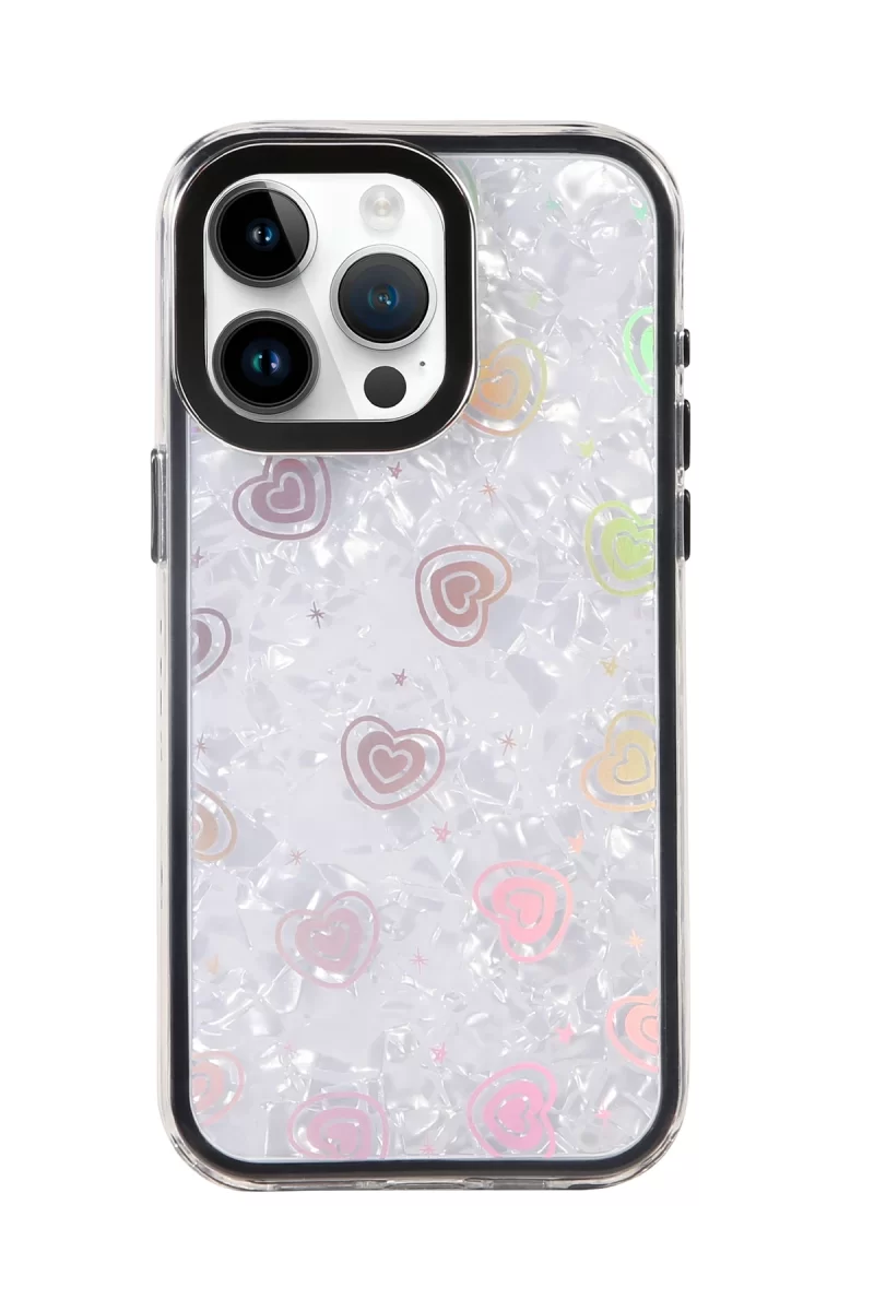 Newface Apple iPhone 16 Pro Max Lumi Desenli Kapak - Siyah