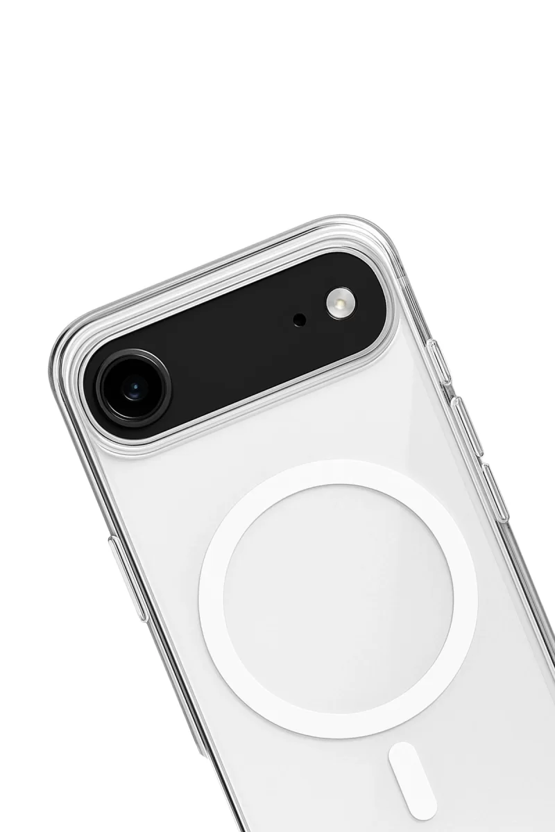 Newface Apple iPhone 17 Air Kılıf Magneticsafe Şeffaf Silikon - Şeffaf