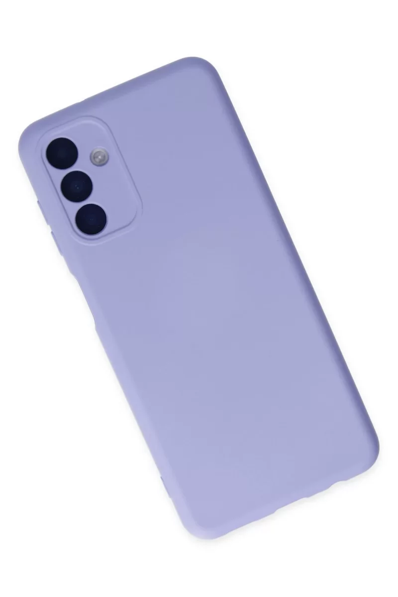 Newface Samsung Galaxy A04S Kılıf Nano içi Kadife Silikon - Lila