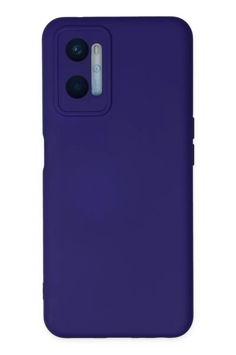 Newface Oppo A96 Kılıf Nano içi Kadife Silikon - Mor