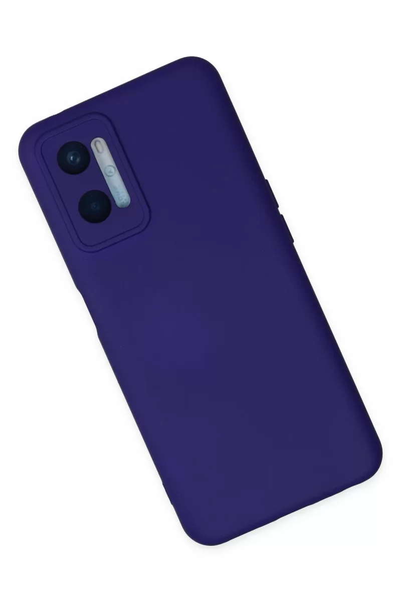 Newface Oppo A96 Kılıf Nano içi Kadife Silikon - Mor
