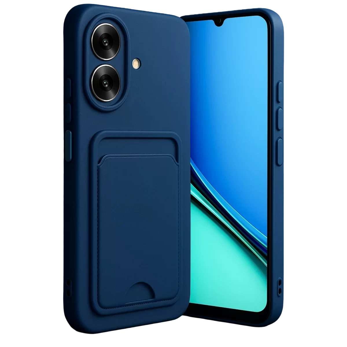 Newface Realme Note 60 Kelvin Kartvizitli Silikon - Lacivert