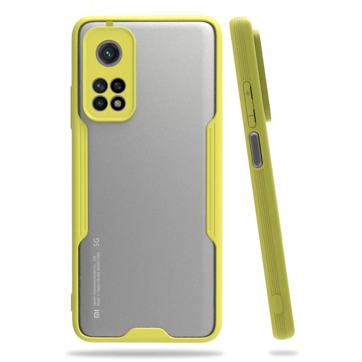 Newface Xiaomi Mi 10T Pro Kılıf Platin Silikon - Sarı