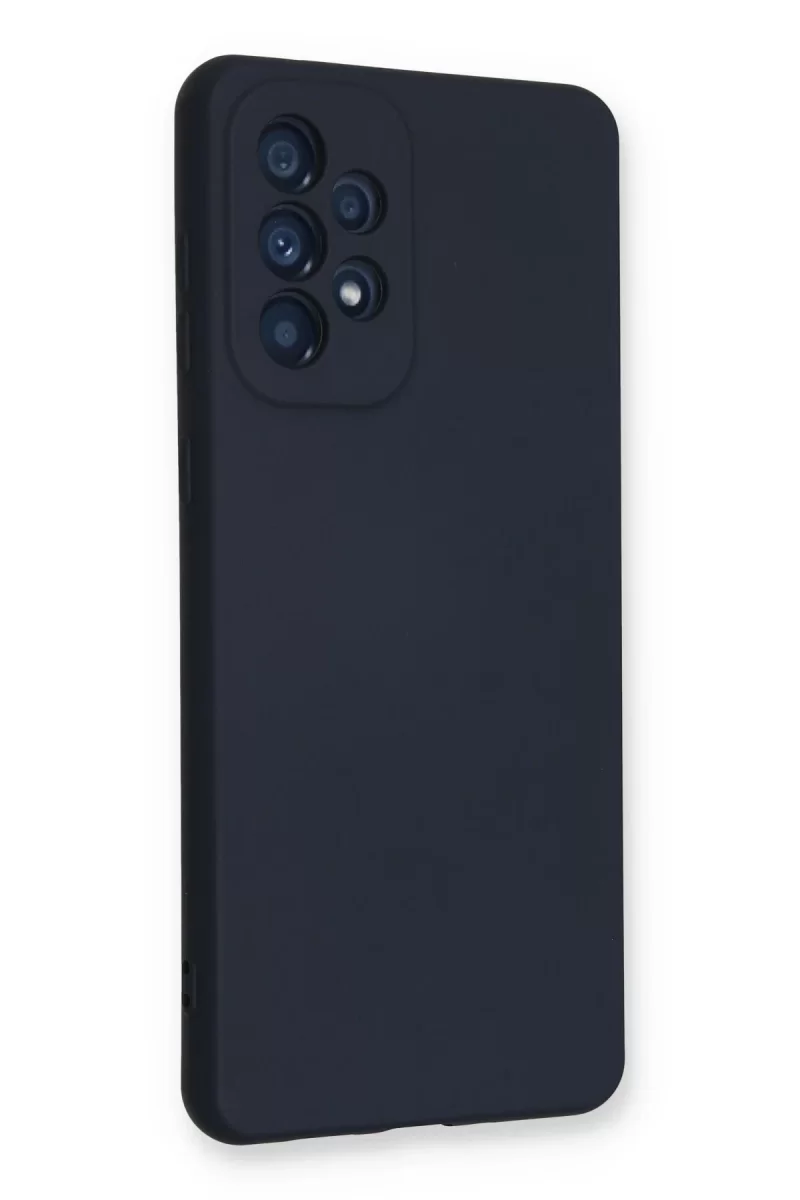 Newface Samsung Galaxy A53 5G Kılıf Nano içi Kadife Silikon - Lacivert