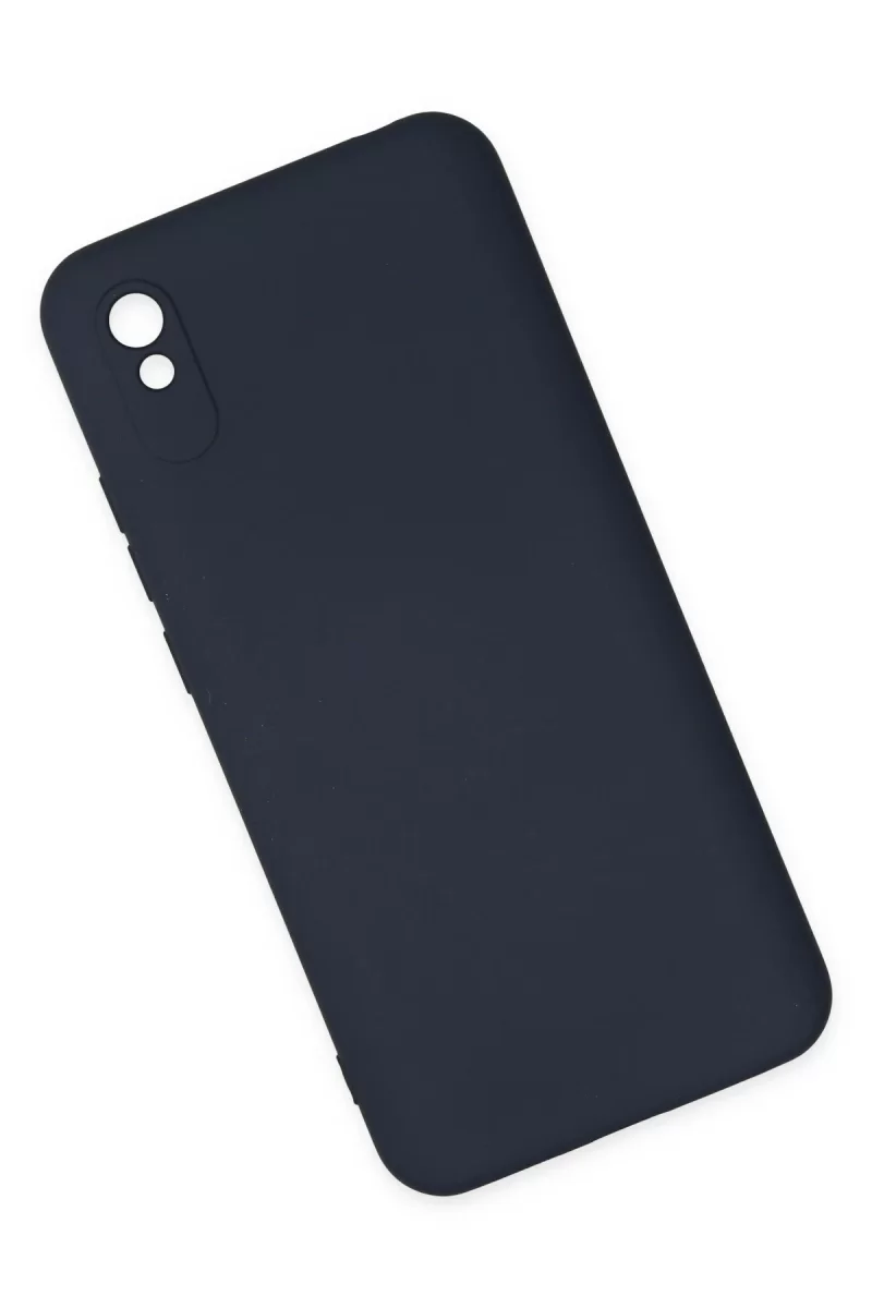 Newface Xiaomi Redmi 9A Kılıf Nano içi Kadife Silikon - Lacivert