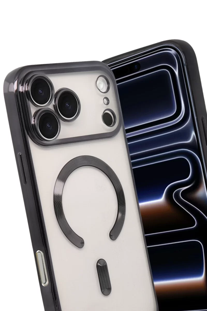 Newface Apple iPhone 17 Pro Kross Magneticsafe Kapak - Siyah