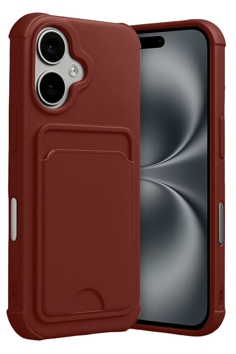 Newface Apple iPhone 17 Kelvin Kartvizitli Silikon - Bordo