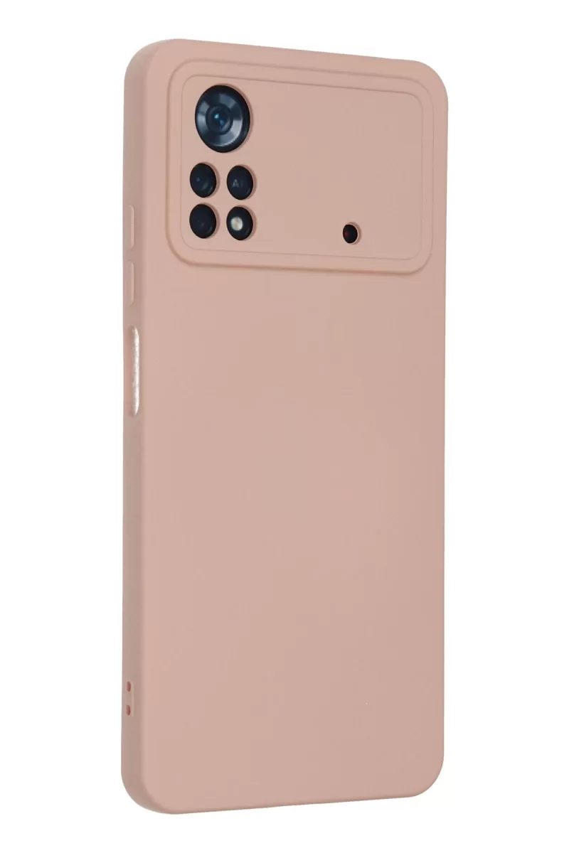 Newface Xiaomi Poco X4 Pro 5G Kılıf Nano içi Kadife Silikon - Pudra