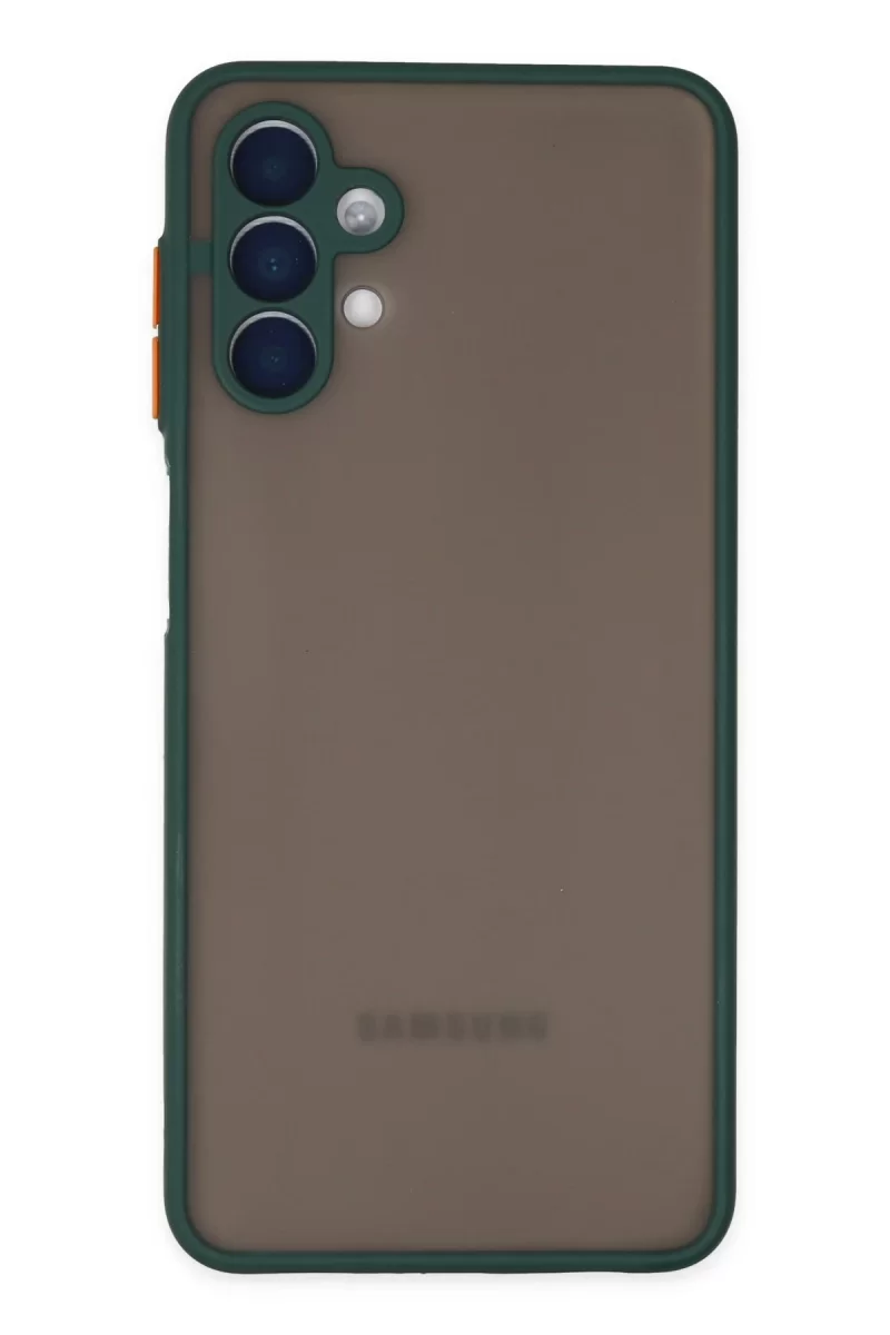 Newface Samsung Galaxy A04S Kılıf Montreal Silikon Kapak - Yeşil