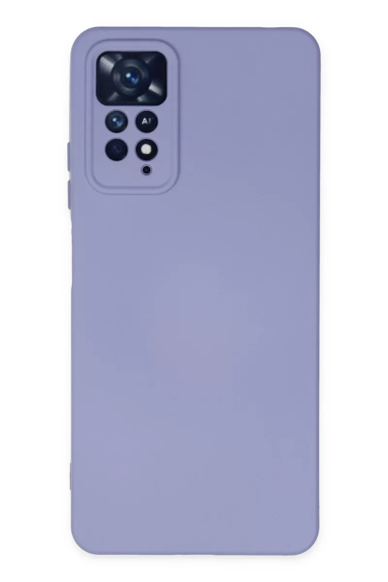 Newface Xiaomi Redmi Note 11 Pro Kılıf Nano içi Kadife Silikon - Lila