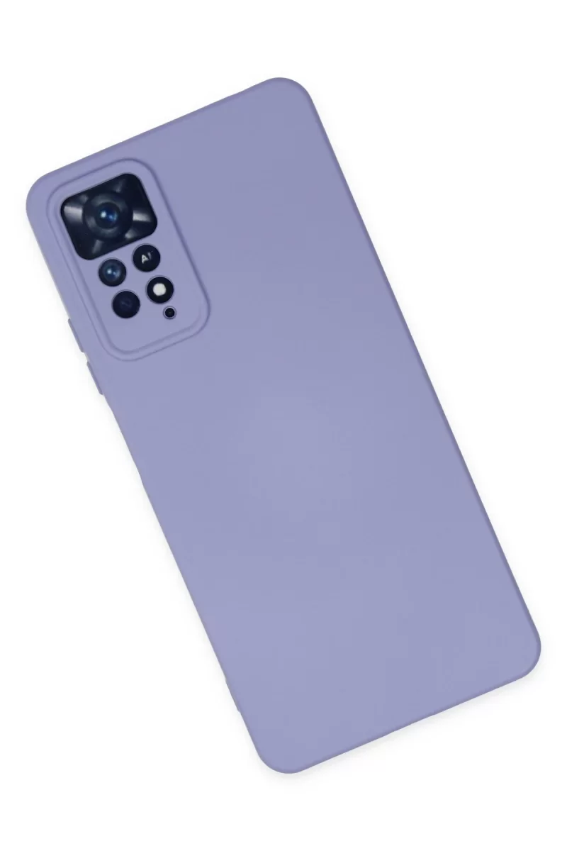 Newface Xiaomi Redmi Note 11 Pro Kılıf Nano içi Kadife Silikon - Lila