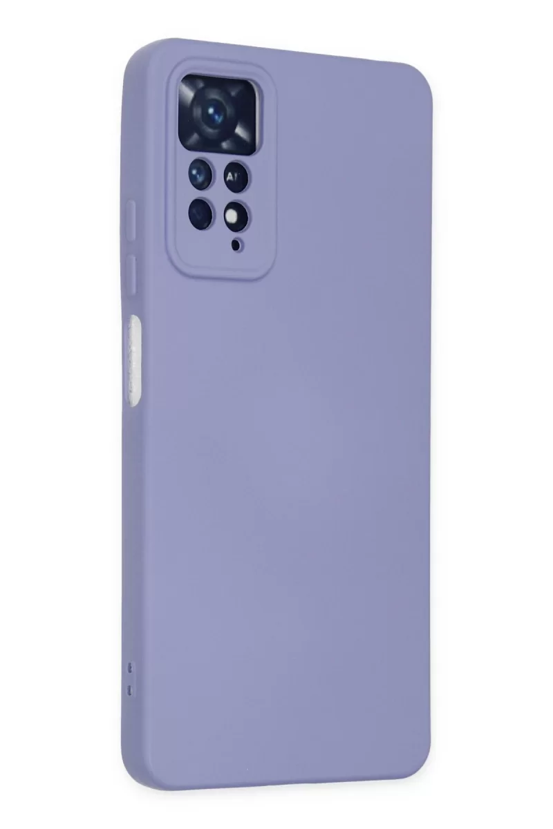 Newface Xiaomi Redmi Note 11 Pro Kılıf Nano içi Kadife Silikon - Lila