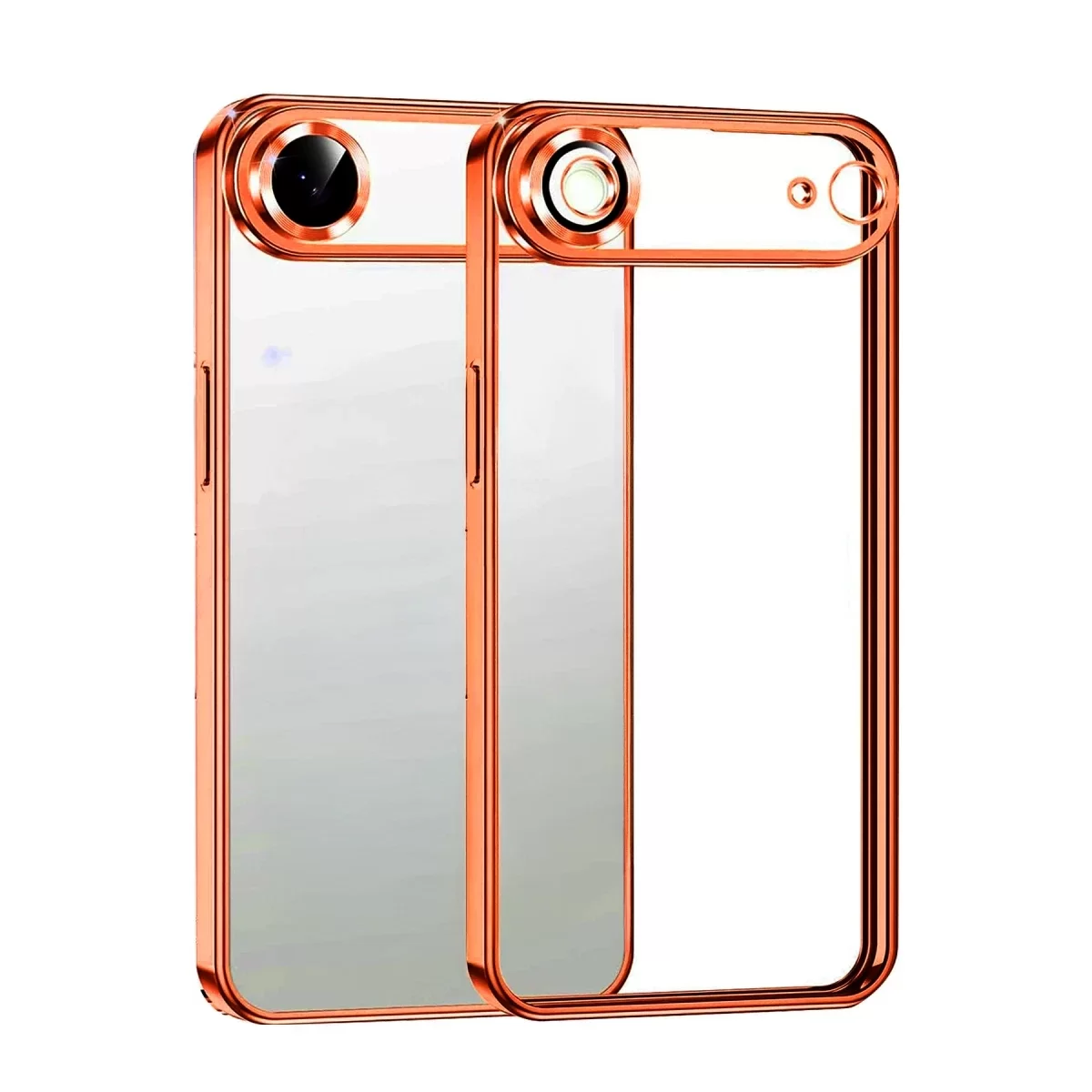 Newface Apple iPhone 17 Air Razer Lensli Silikon - Turuncu