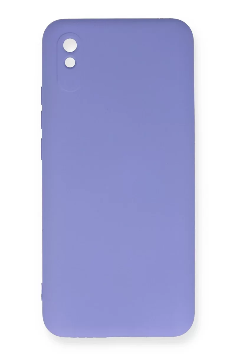 Newface Xiaomi Redmi 9A Kılıf Nano içi Kadife Silikon - Lila