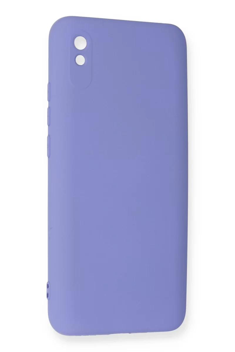 Newface Xiaomi Redmi 9A Kılıf Nano içi Kadife Silikon - Lila
