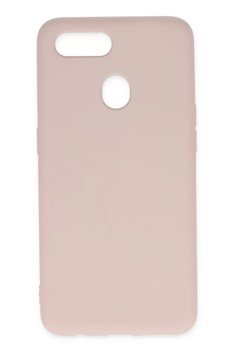 Newface Oppo A12 Kılıf Nano içi Kadife Silikon - Pudra