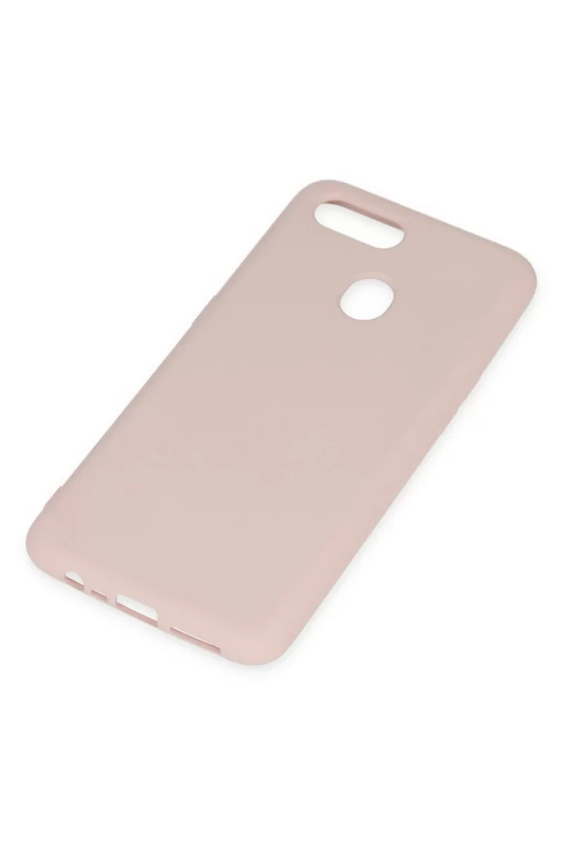 Newface Oppo A12 Kılıf Nano içi Kadife Silikon - Pudra