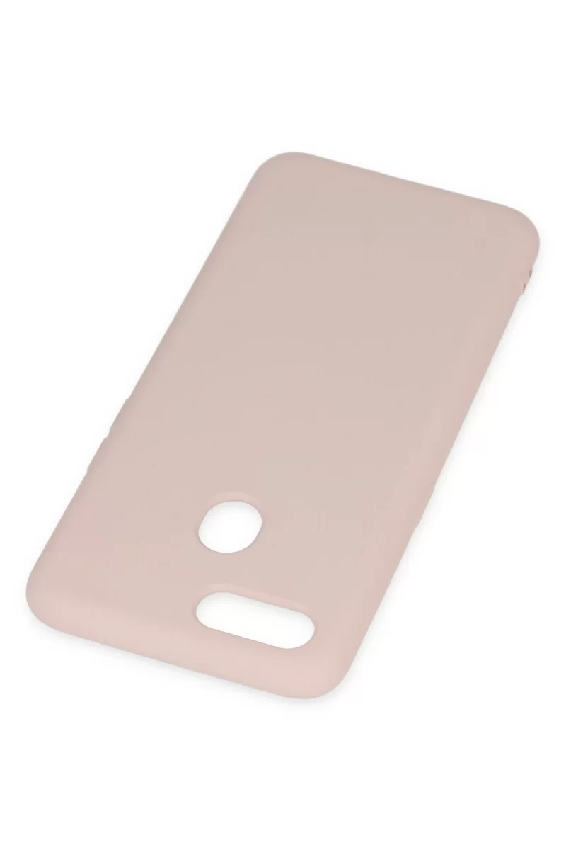 Newface Oppo A12 Kılıf Nano içi Kadife Silikon - Pudra