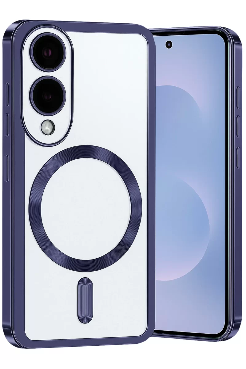 Newface Samsung Galaxy S25 Edge Kross Magneticsafe Kapak - Lacivert
