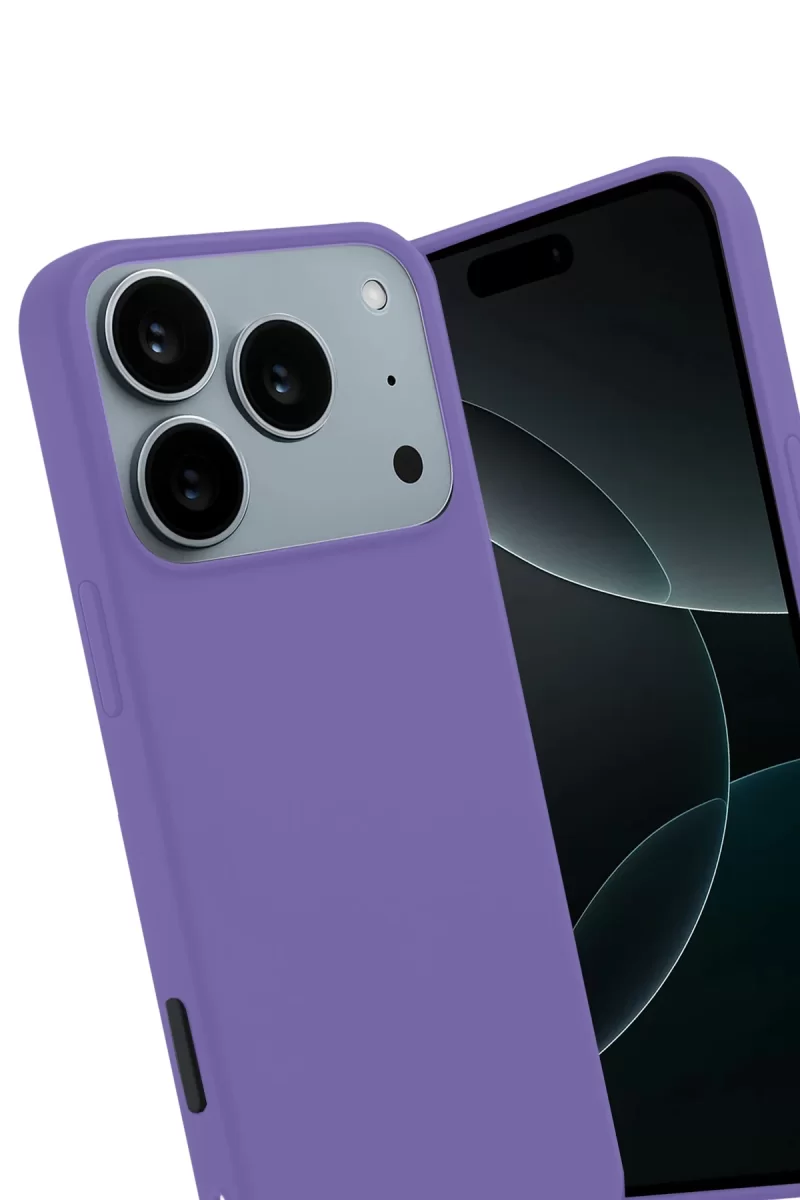 Newface Apple iPhone 17 Pro First Silikon - Lila