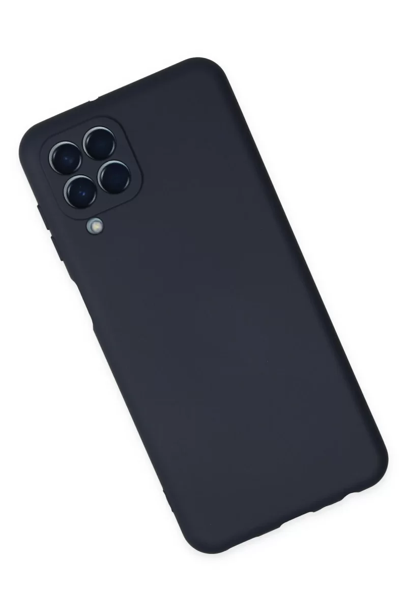 Newface Samsung Galaxy M33 Kılıf Nano içi Kadife Silikon - Lacivert