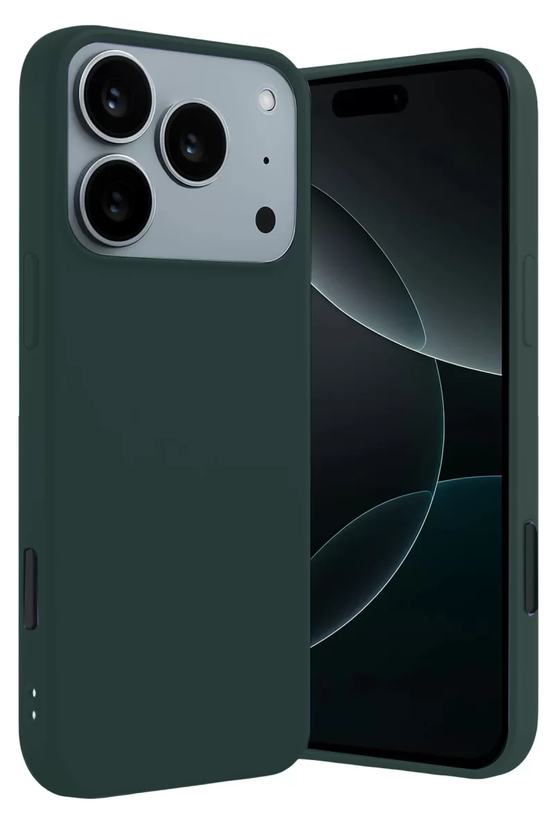 Newface Apple iPhone 17 Pro First Silikon - Koyu Yeşil