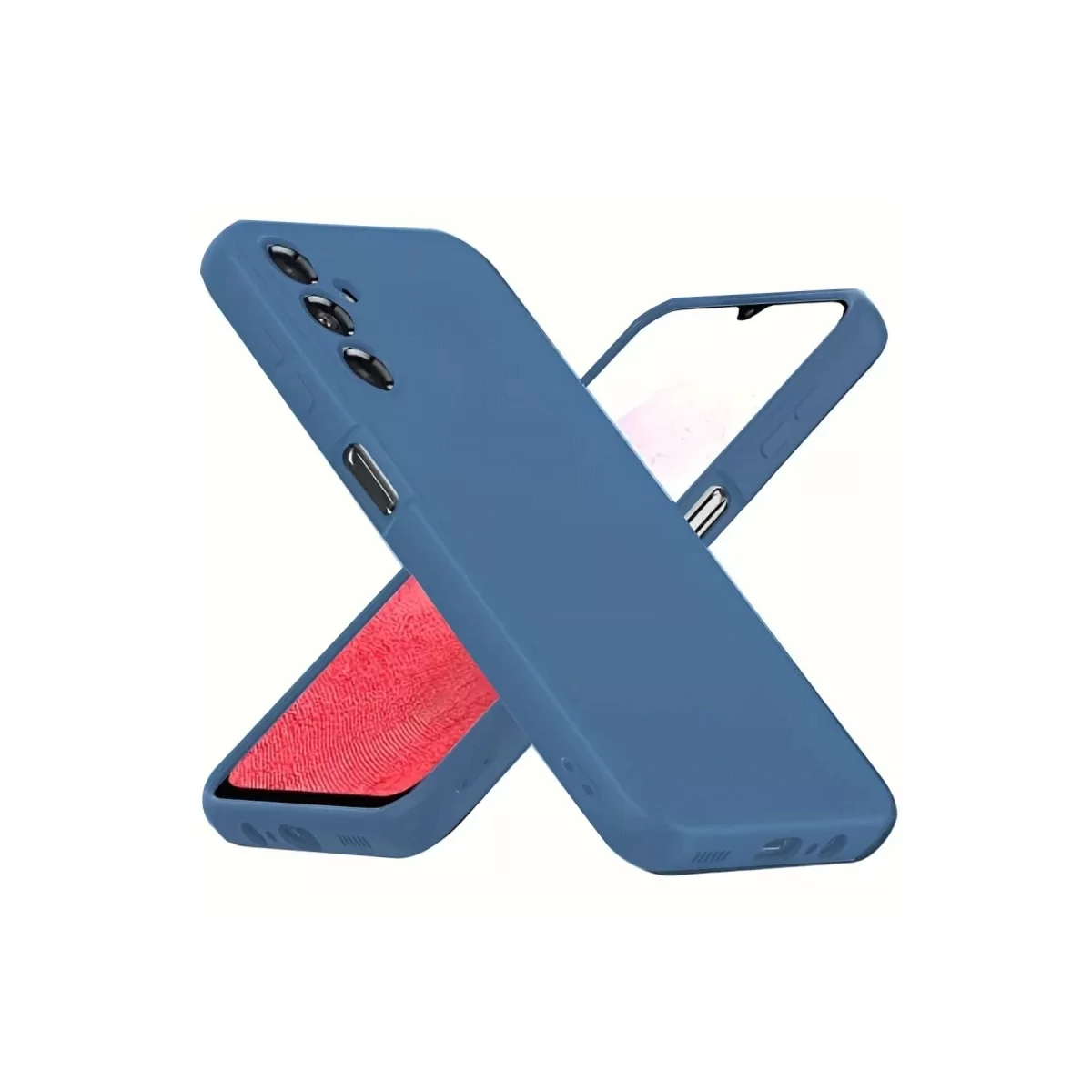 Newface Samsung Galaxy A34 5G Kılıf First Silikon - Mavi