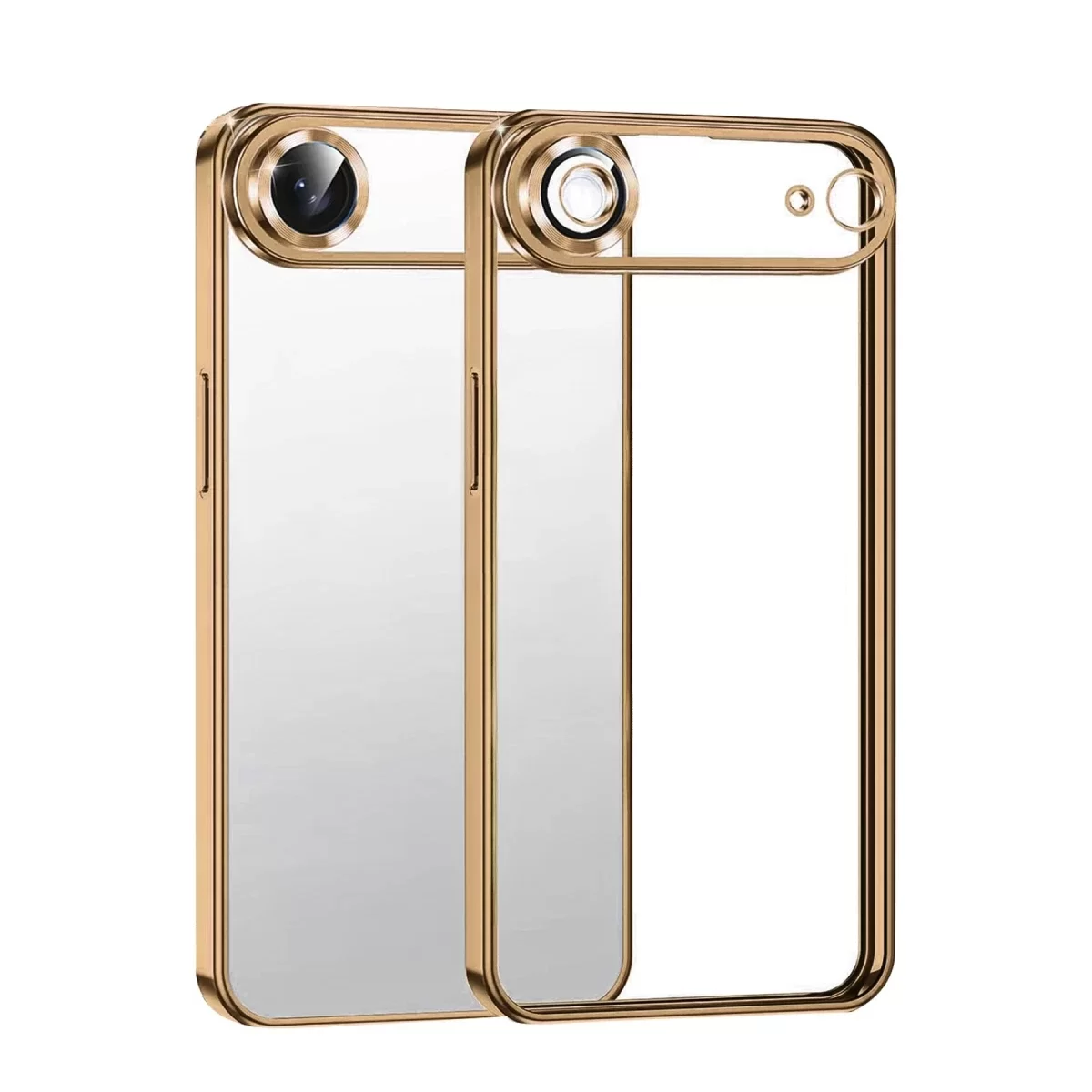 Newface Apple iPhone 17 Air Razer Lensli Silikon - Çöl Titanyum