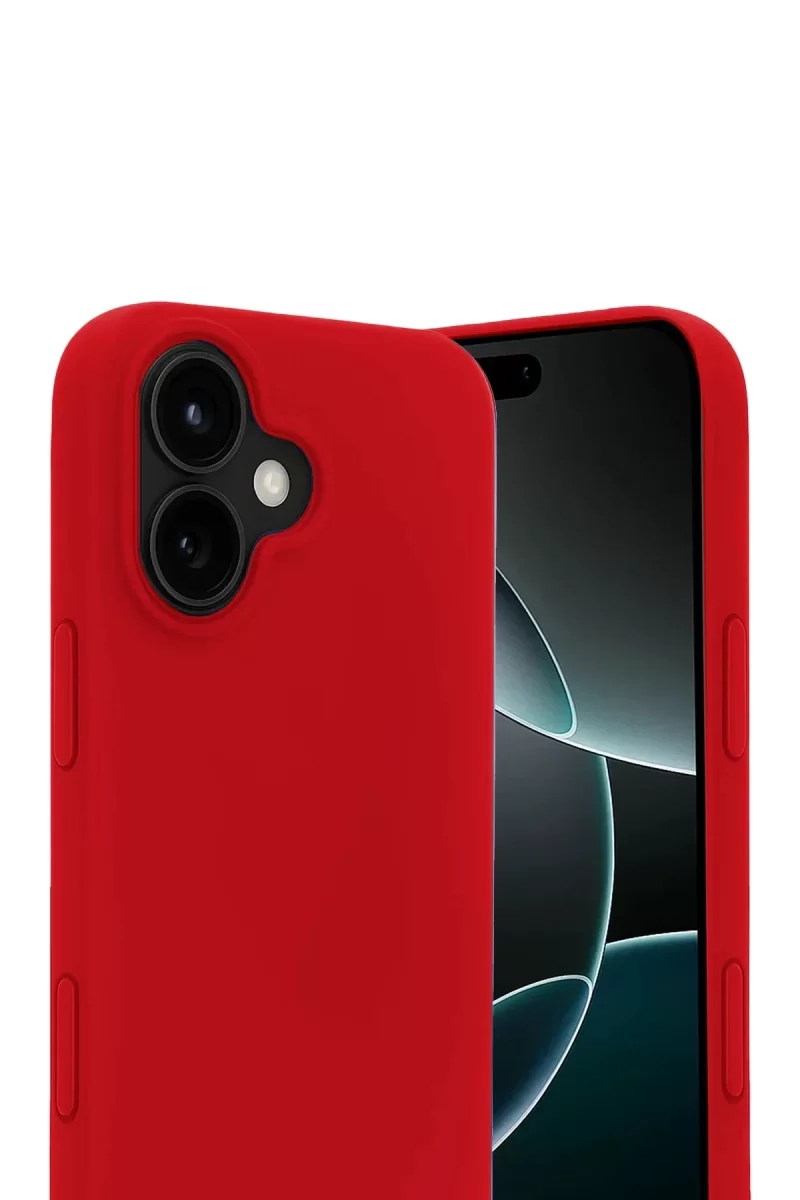 Newface Apple iPhone 17 Nano içi Kadife Silikon - Kırmızı