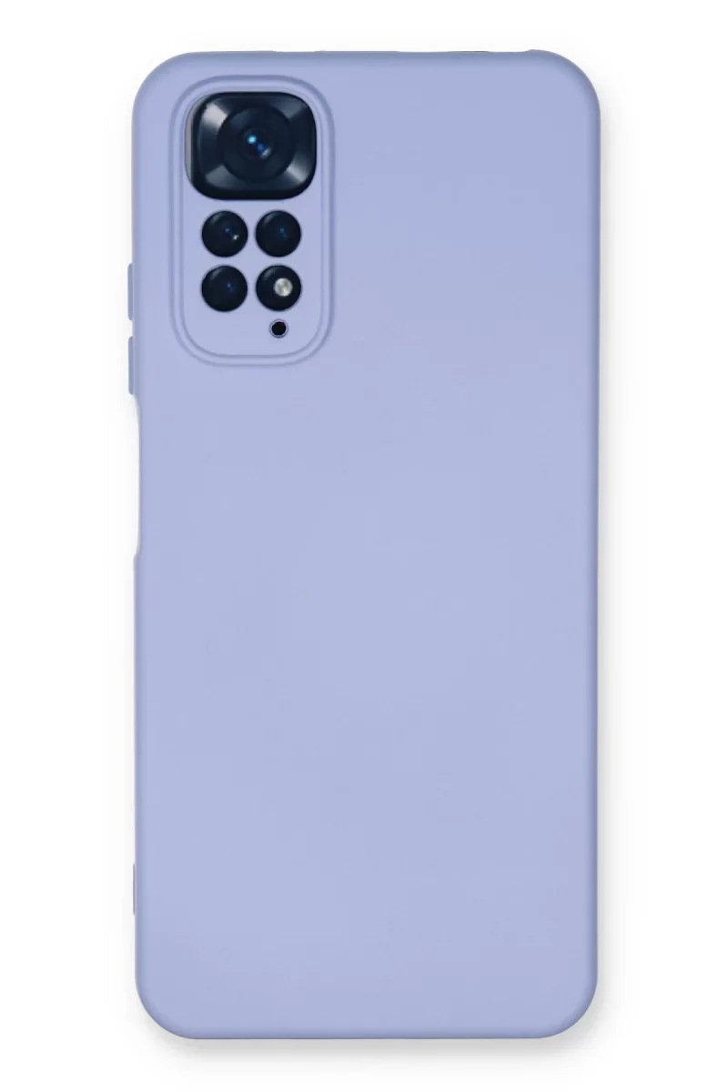 Newface Xiaomi Redmi Note 11 Kılıf Nano içi Kadife Silikon - Lila