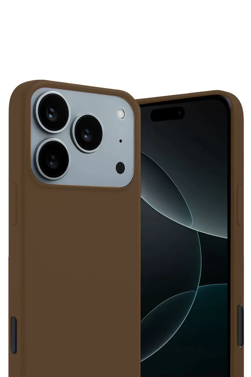 Newface Apple iPhone 17 Pro First Silikon - Kahverengi