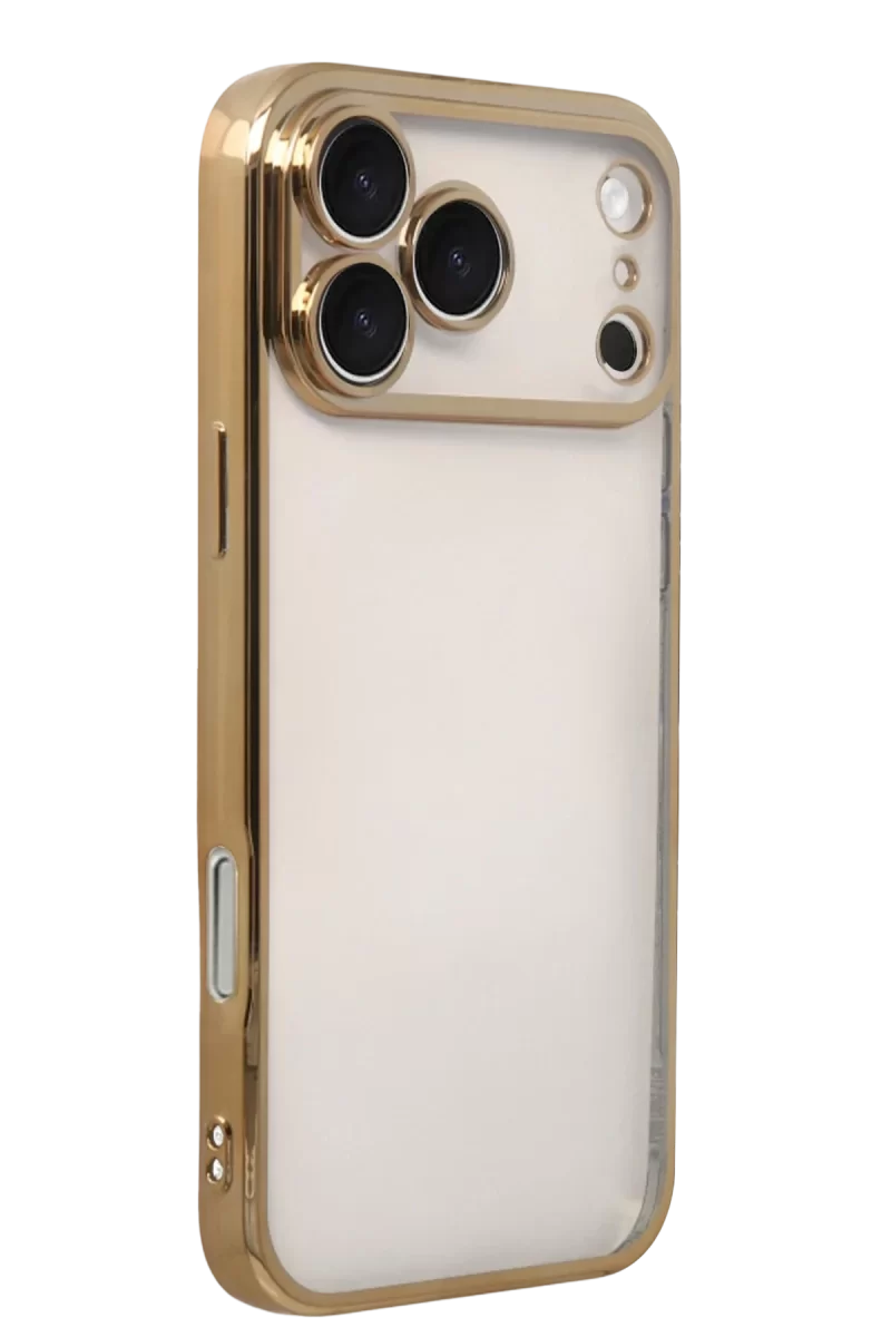Newface Apple iPhone 17 Pro Max Razer Lensli Silikon - Gold