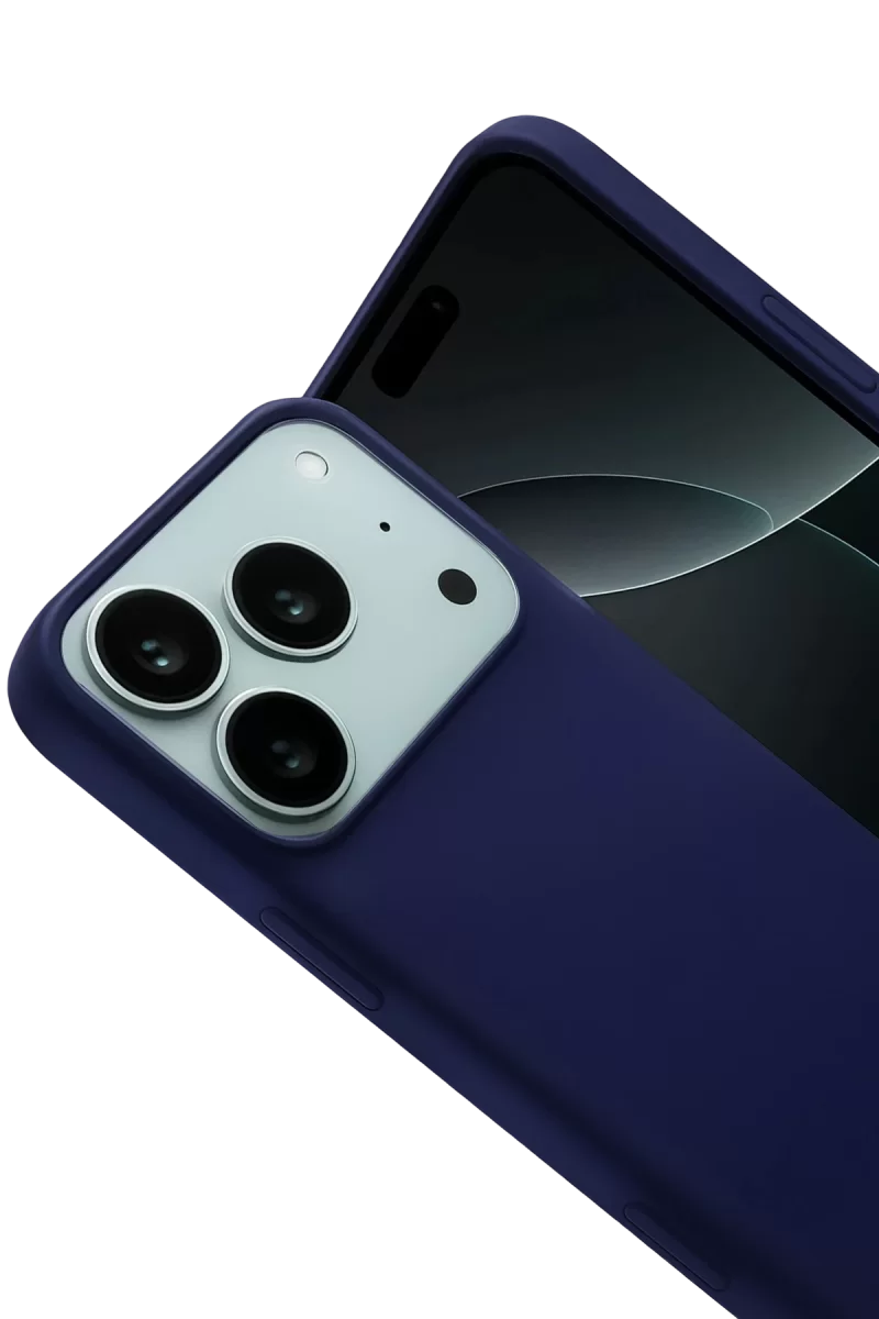 Newface Apple iPhone 17 Pro Nano içi Kadife Silikon - Lacivert