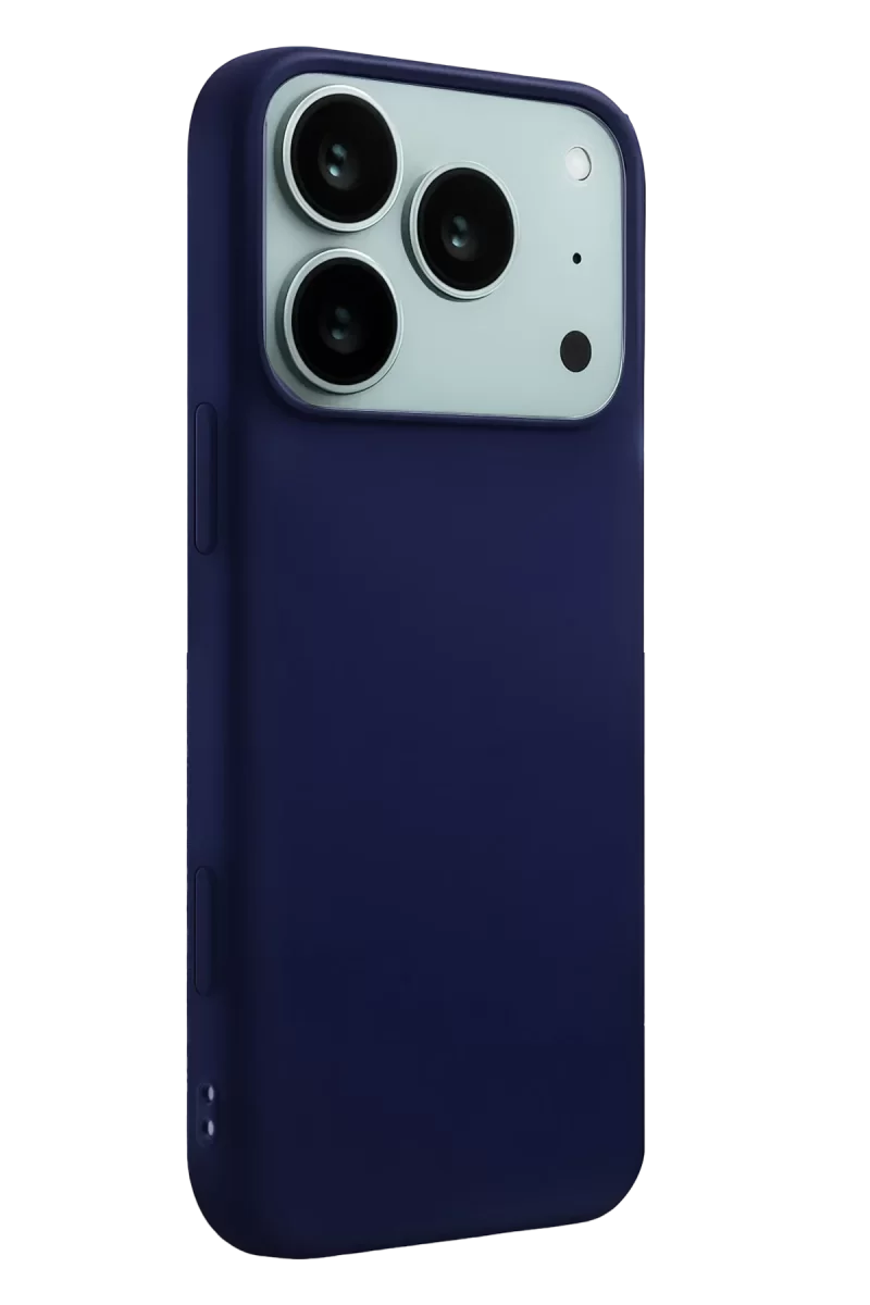 Newface Apple iPhone 17 Pro Nano içi Kadife Silikon - Lacivert