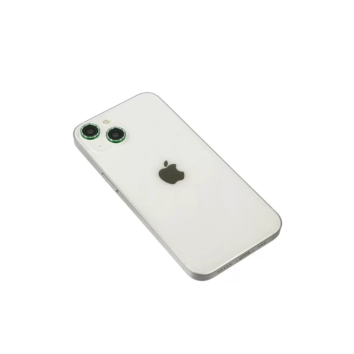 Newface Apple iPhone 14 Diamond Kamera Lens - Yeşil