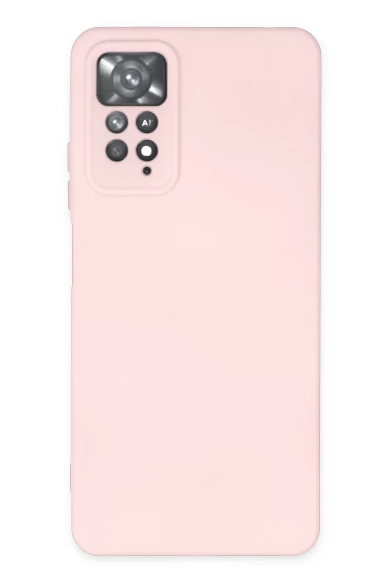 Newface Xiaomi Redmi Note 11 Pro Kılıf Nano içi Kadife Silikon - Pudra