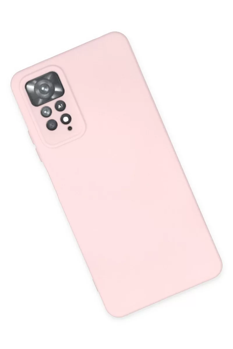Newface Xiaomi Redmi Note 11 Pro Kılıf Nano içi Kadife Silikon - Pudra